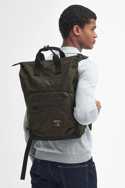 Barbour Field Yağlı Sırt Çantası Ol71 Olive-black