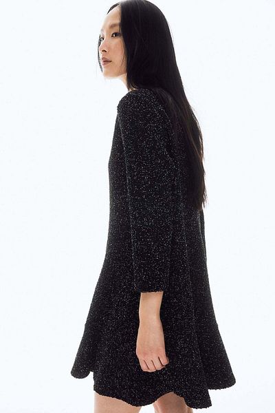 H&M Glittery bouclé dress