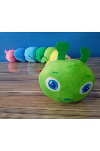 Şeker Adası Sevimli Uyku Arkadaşım Büyük Renkli Tırtıl 70 Cm