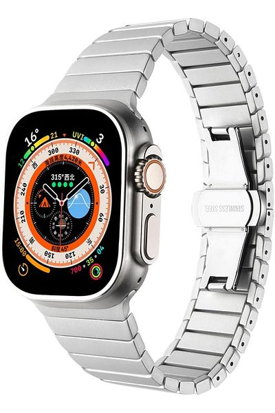 STOREMAX Compatible with Shsm Watch Ultra 42/44/49mm Cord Krd-79 Metal Strap Strap Gray Esr 1107872