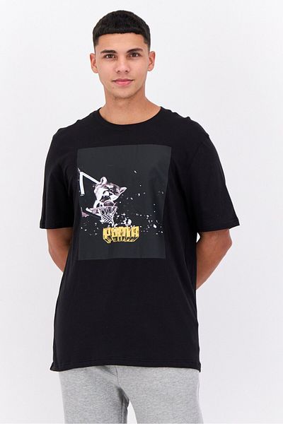 Puma Men Sportswear Fit Short Sleeves Outdoor T-Shirt, Black