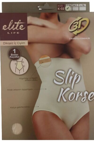 TRENT Külot Göbek Korse Kadın Slip Yüksek Bel Dikişsiz ''bedeni Bir Beden Küç...
