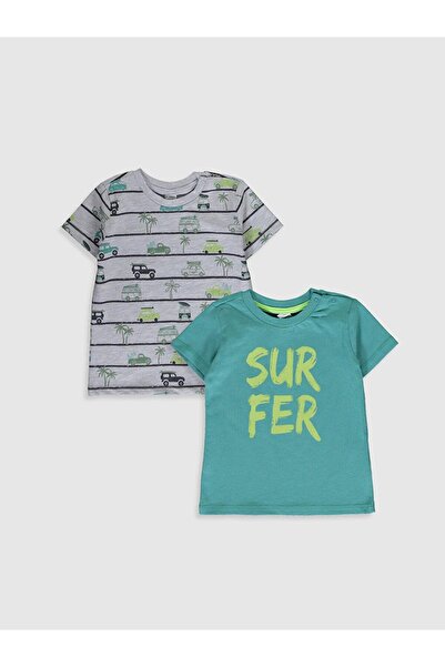 LC Waikiki Baby Printed Cotton T-Shirt 2-Piece (0S)