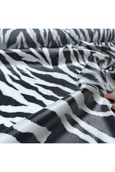 Yaren Ülker Shiny Patterned Satin Organized - 150 cm Width