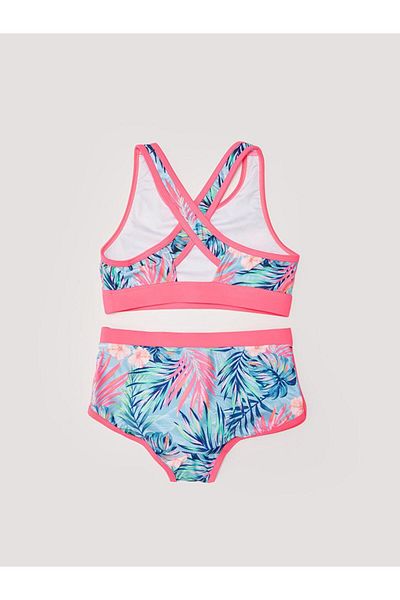 LC Waikiki Bikini pentru fete cu model din țesătură elastică mixtă (S2)