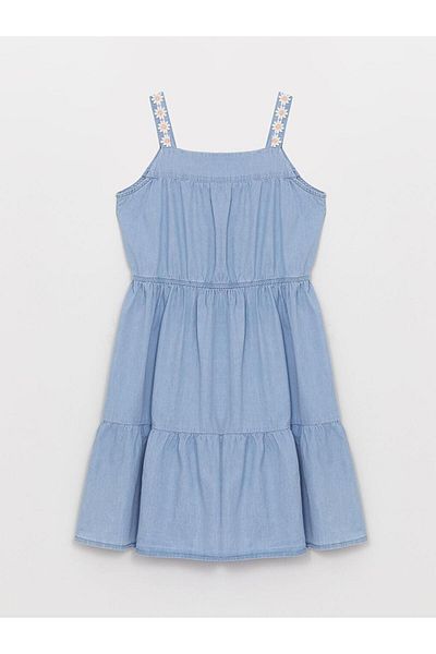 LC Waikiki Square Collar Girl Jean Dress (S3)