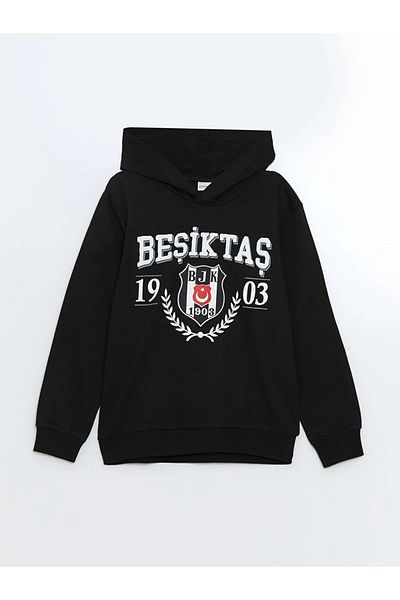 LC Waikiki Σετ αθλητικής φόρμας για αγόρια με μαύρη κουκούλα LCW Kids