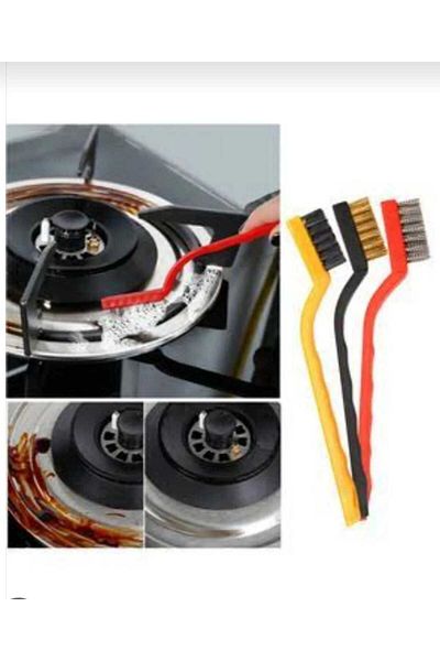WORKPASAJ 3Pcs Wire Brush Cleaning Brush Hard Medium Soft Tip Dip Brush