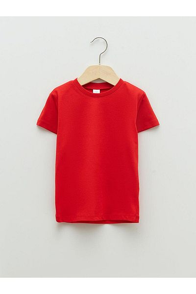 LC Waikiki Tricou de bază pentru băieți cu mânecă scurtă cu gât rotund, pachet de 2 (S2)