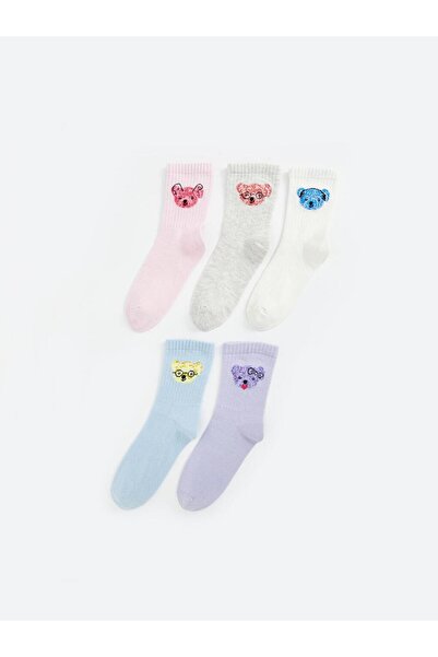 LC Waikiki Lcw шарени чорапи за момиче от 5 части