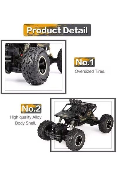 Yelajoy Remote Control Car,4WD Rock Crawlers 4x4 Driving ,Double Motors Drive, Model Off-Road Vehicle Toy