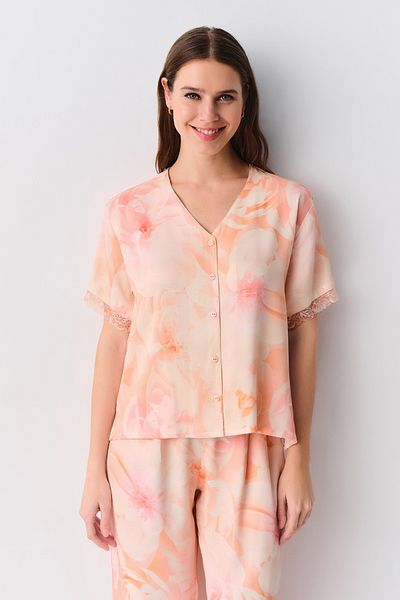 SUWEN Romance Masculine Pajama Set