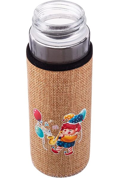 AKDC Glass Bottle L(6cm) xW(6cm) xH(18cm) Transparent