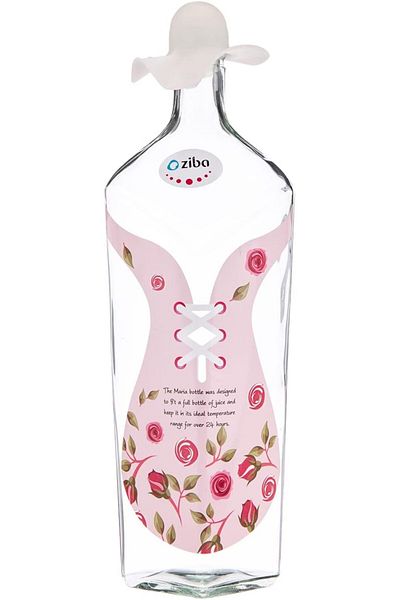 AKDC Glass Bottle L(9CM) XW(10CM) XH(32CM) Transparent