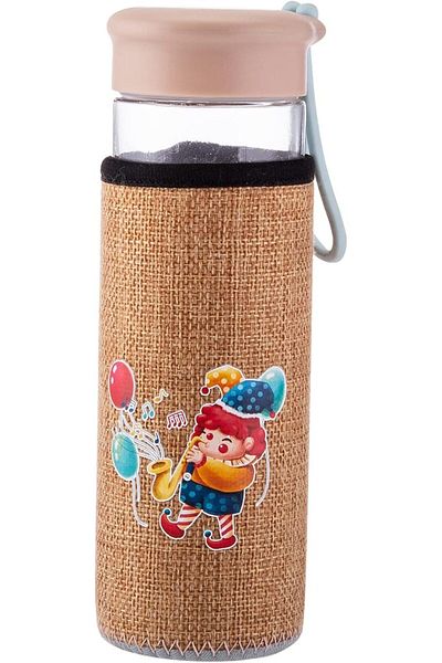 AKDC Glass Bottle L(6cm) xW(6cm) xH(18cm) Transparent