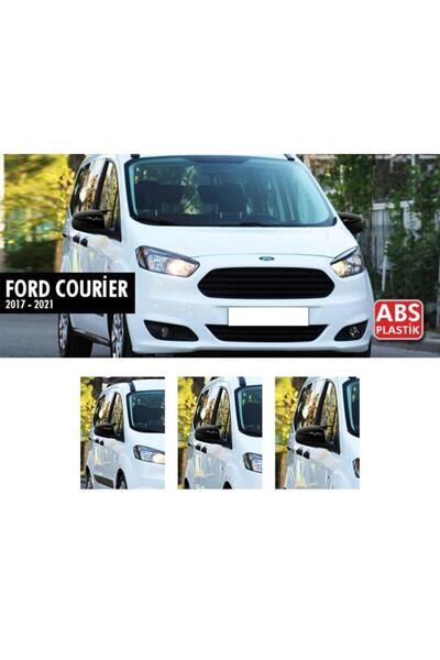 Genel Markalar Courier 2018-2021 Uyumlu Piano Black Batman Yarasa Ayna Kapağı