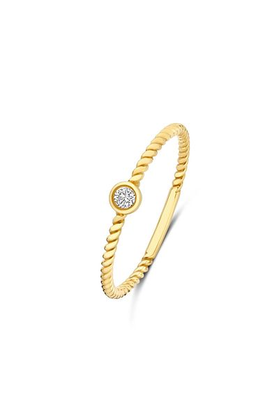 Beloro Jewels Monte Napoleone Elena 9 Karat Gold Ring Mit Zirkonia-stein Bo330060