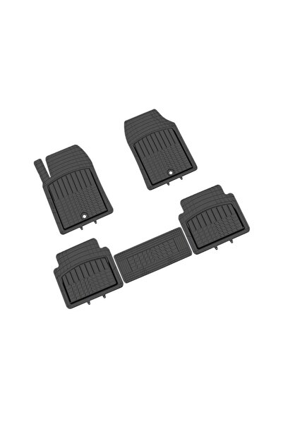 Pufi Siyah Kauçuk Paspas Universal Racing Havuzlu / Tepay510-s