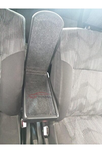 ElitTuning Dacia Logan Uyumlu Deri Kol Dayama Ak1 Kolçak Siyah Özel Üretim Mdf