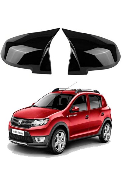 OEM Dacia Sandero 2013 Uyumlu - Araca Özel Batman Yarasa Ayna Kapağı Pianoblack