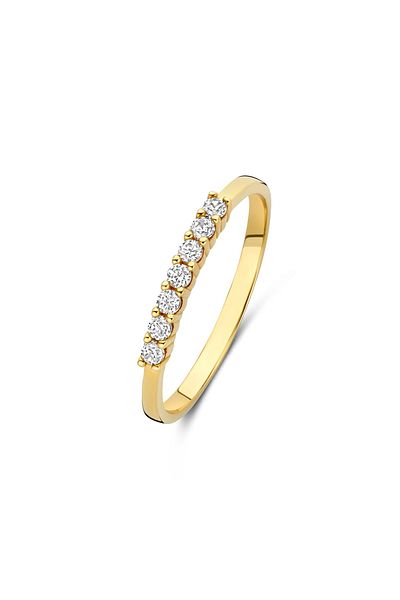 Beloro Jewels Monte Napoleone Stella 9 Karat Gold Ring mit Zirkonia-Steinen Bo330054