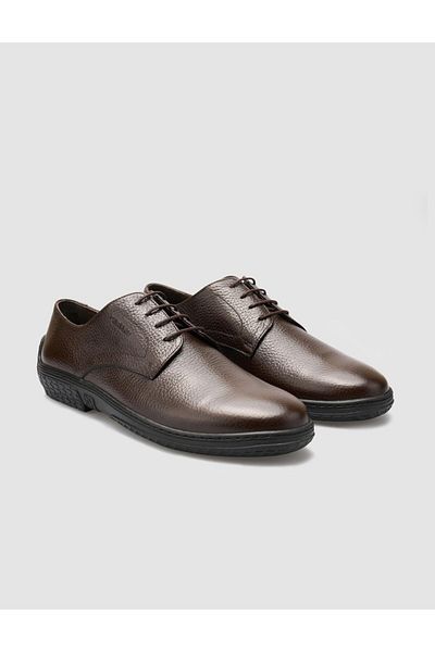 Cabani 100% Genuine Leather Brown Men's Casual Shoes