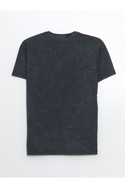 LC Waikiki Γυναικείο μπλουζάκι με στάμπα Crew Neck