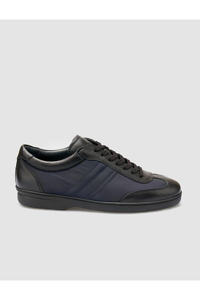 Cabani 100% Genuine Leather Black Men's Casual Shoes