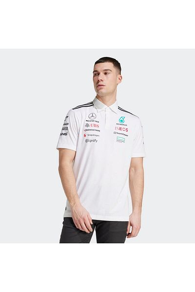 adidas Ανδρικό λευκό μπλουζάκι πόλο Mer Tm Polo Wm Jw0586