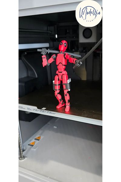 Modellio3D نموذج Deadpool Dummy 13 - لوحة أدوات الطباعة ثلاثية الأبعاد