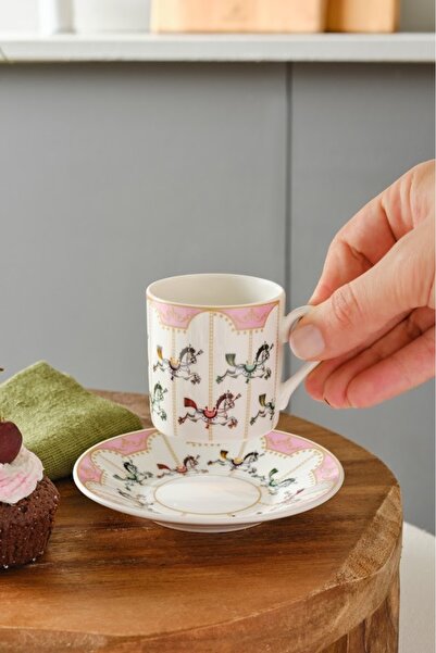 Karaca Carousel 6 Person Coffee Cup 80 ml