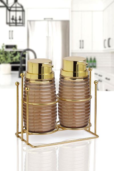Okyanus Home Двоен дозатор за течен сапун Gold Stand Elegans