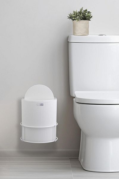 Okyanus Home Coș de gunoi rotund Mina Eco Magic alb