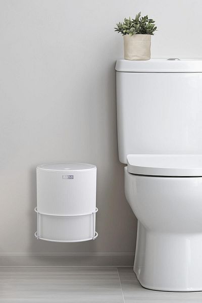 Okyanus Home Coș de gunoi rotund Mina Eco Magic alb