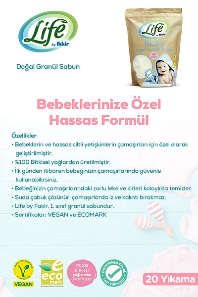 Life by Fakir Natural Baby Granulated Powder Soap 1 Kg