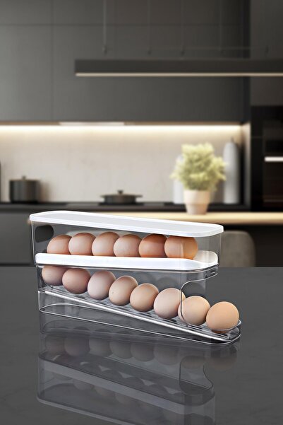 Okyanus Home حامل بيض عملي بطبقتين