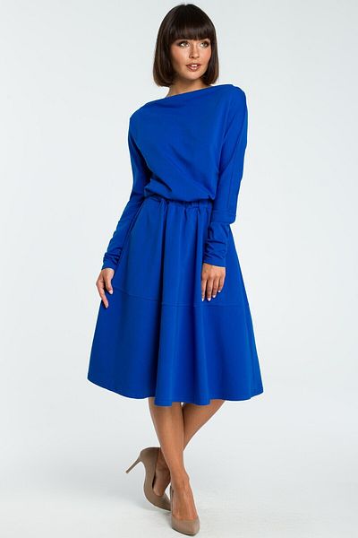 BEWEAR Flared dress with long sleeves