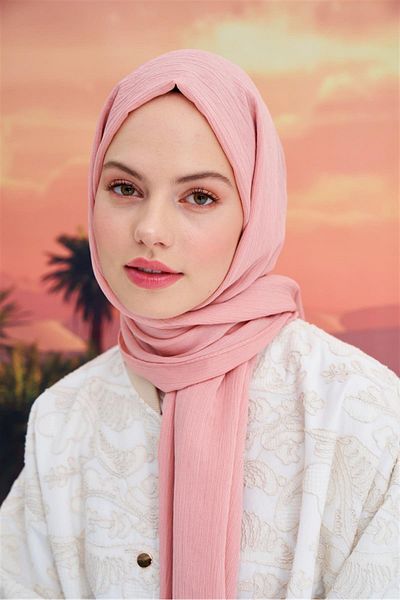 carell Knitted Lien Shawl - Powder Tones