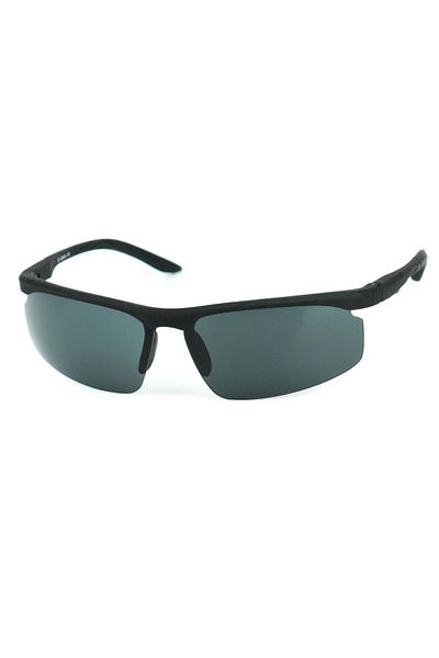 Di Caprio Men's Black Uv400 Protection Rectangular Model Sunglasses