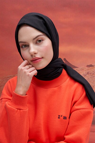 carell Μαύρο Modal Jacquard - Σάλι με τετράγωνο σχέδιο