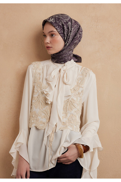 Fresh فستان فريزيا بنمط ربيع بنفسجي