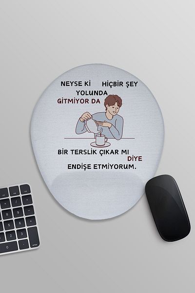 qoeuyl boutique Τίποτα δεν πάει καλά Αστεία ανδρική εκτύπωση οβάλ με ποντίκι στον καρπό