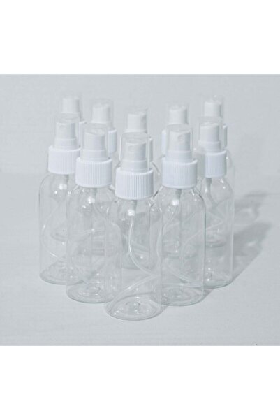 Genel Markalar Sprey Başlıklı 100 ml Boş Pet Şişe 5 Adet Sağlam Sert Plastik - 100 ml