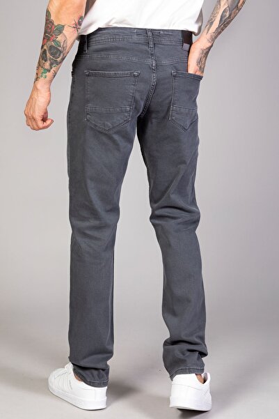 LTC Jeans Ανδρικό τζιν παντελόνι από βαμβακερό εύκαμπτο τζιν ανθρακί κλασικής κοπής