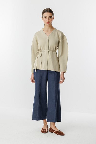 Hooopstore Ζακέτα Naye Belden Oturmak Mercerized Beige