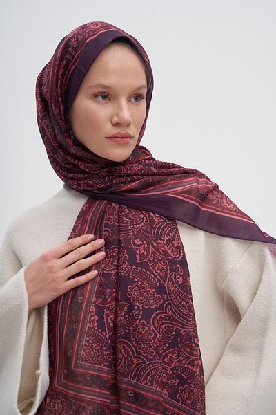 carell Ethnic Plum Nilla Cotton Shawl