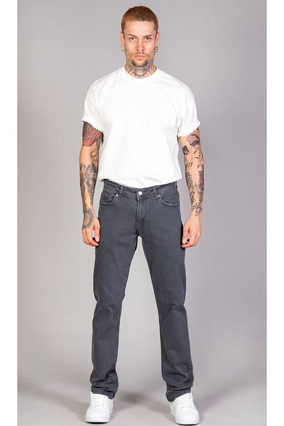 LTC Jeans Ανδρικό τζιν παντελόνι από βαμβακερό εύκαμπτο τζιν ανθρακί κλασικής κοπής