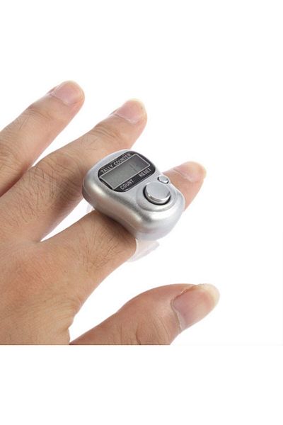 AWH ADWELL 2-Piece Digital Finger Counter – Handheld Tasbeeh Tally for Prayer & Multipurpose Use