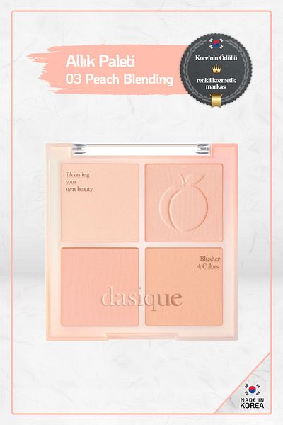 dasique 03 Peach Blending - Korean Blush Blending Mood Cheek - Made in Korea (Marico Cosmeti̇c)