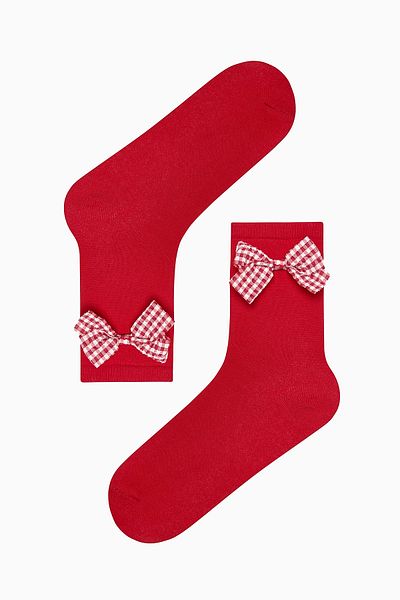 Penti Karierte Bowtie-Sockelsocken